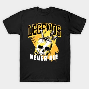 Legends Never Die Opti Yellow Taxi T-Shirt